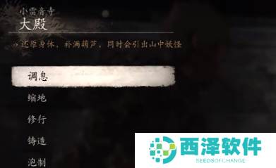 黑神话悟空雷音寺佛殿内打坐点在哪