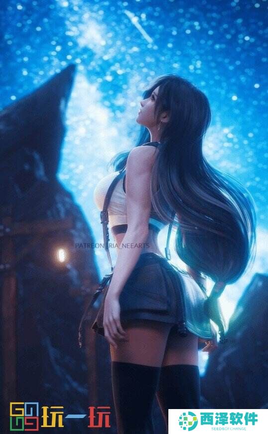 《最终幻想7》蒂法恶魔风格全新3D美图分享