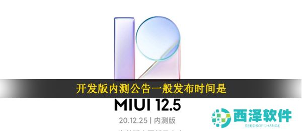 开发版内测公告一般发布时间是