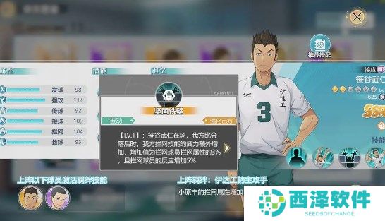 排球少年新的征程笹谷武仁强度怎么样