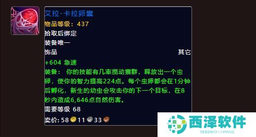 魔兽世界地心之战兽王猎饰品怎么选择