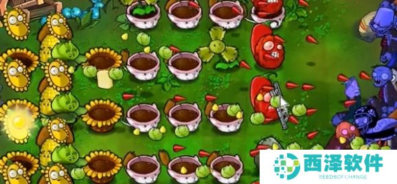 植物大战僵尸杂交版冒险模式50过关方法