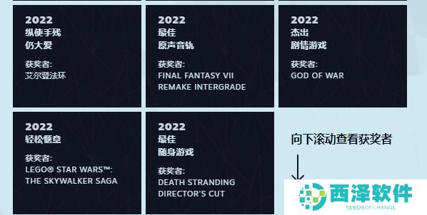 Steam2022年度大奖名单