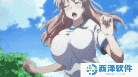 两只大兔子来回晃动的图片动图gif 动漫二次元