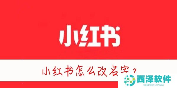 小红书怎么改名字