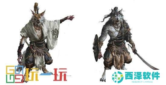 杨奇分享《黑神话：悟空》新一批角色原画图片