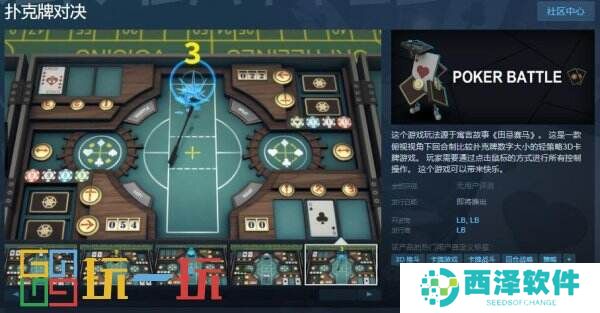 回合制3D卡牌游戏《扑克牌对决》登陆Steam页面
