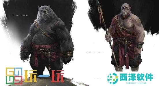 杨奇分享《黑神话：悟空》新一批角色原画图片