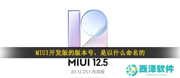 MIUI开发版的版本号，是以什么命名的