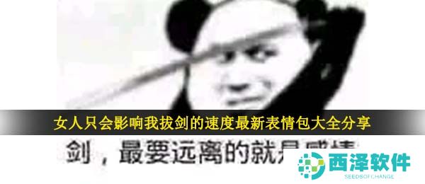 女人只会影响我拔剑的速度最新表情包大全分享