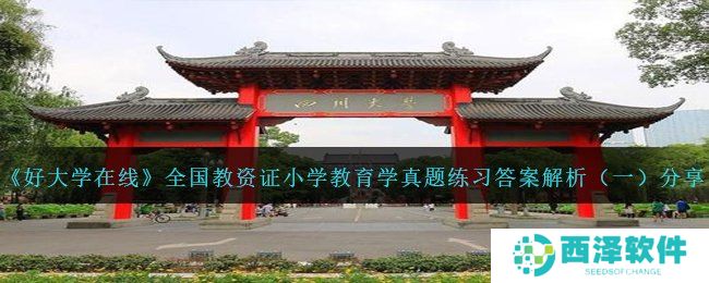 《好大学在线》全国教资证小学教育学真题练习答案解析（一）分享