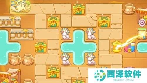 保卫萝卜4法老归来第44关通关详解