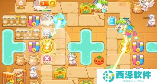 保卫萝卜4法老归来第44关通关详解