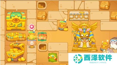 保卫萝卜4法老归来第90关通关详解