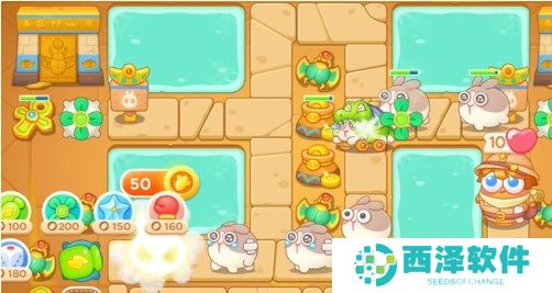 保卫萝卜4法老归来第91关图文攻略