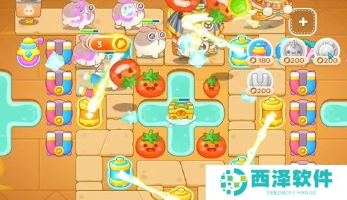 保卫萝卜4法老归来第44关通关详解