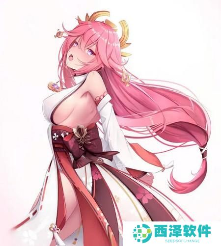 原神八重神子去掉衣服的图片